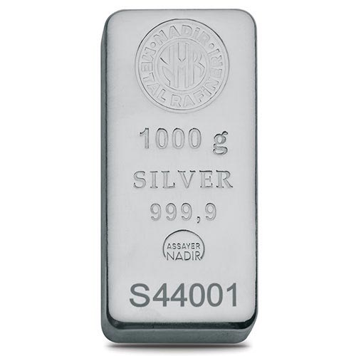 1000 Gr Gümüş Külçe